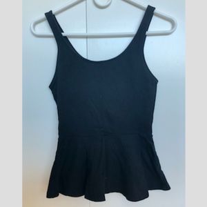 Express Black Peplum Tank